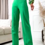 Eleganckie spodnie damskie szwedy Borde zielone