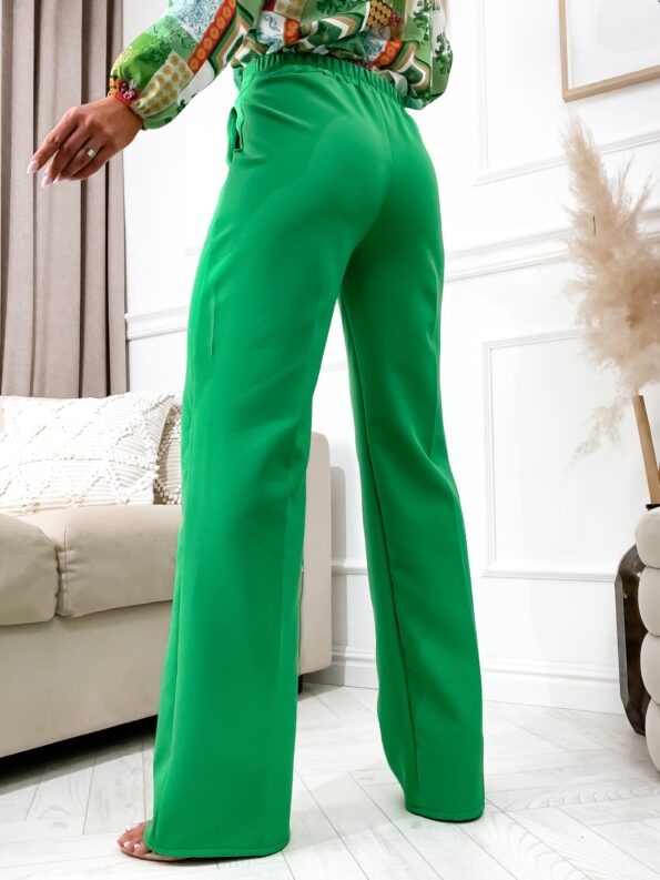 Eleganckie spodnie damskie szwedy Borde zielone