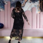 Sukienka wieczorowa koronkowa maxi Plus Size